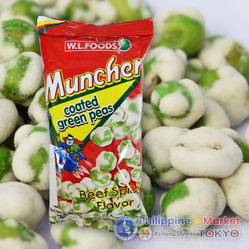 W.L. Foods Muncher Green Peas (Beef Spicy) 70g