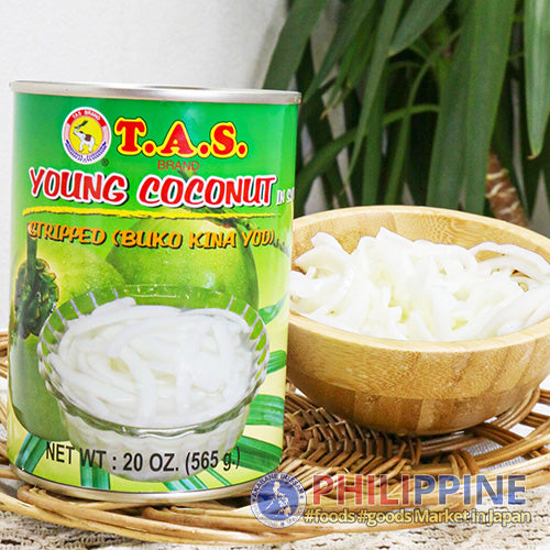 Tas Stripped Young Coconut Meat (Buko Kinayod) 565g