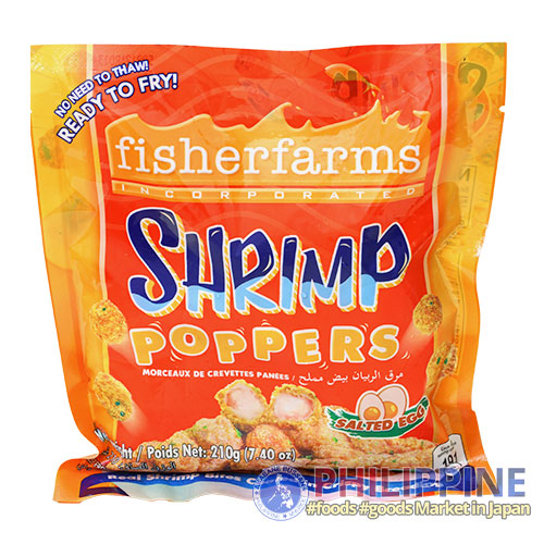Fisherfarms Shrimp Poppers Salted Egg 210g
