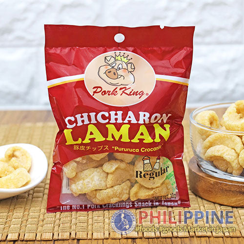 Pork King Chicharon Laman Regular 30g