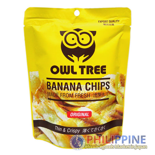 Owl Tree Banana Chips 60g