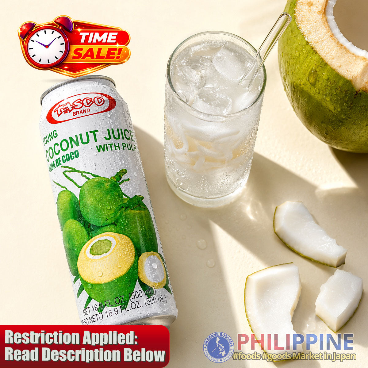 Time Sale! Tasco Coconut Juice (L)