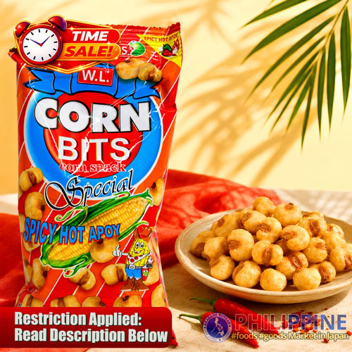 Time Sale! Corn Bits Spicy Hot Apoy 70g