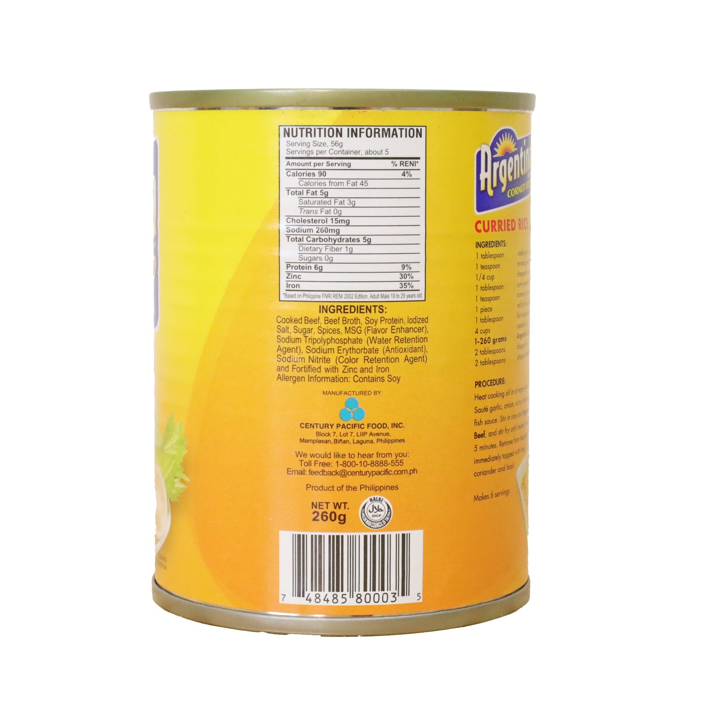 Argentina Corned Beef (L) 260g