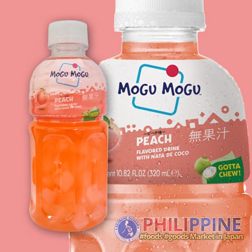 Mogu Mogu Peach with Nata de Coco 320ml