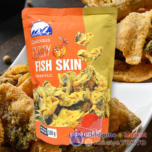 Crispy Fish Skin Salted Egg Spicy 100g